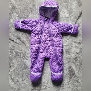 Snozu Infant Snowsuit Size 9-12 Months Purple